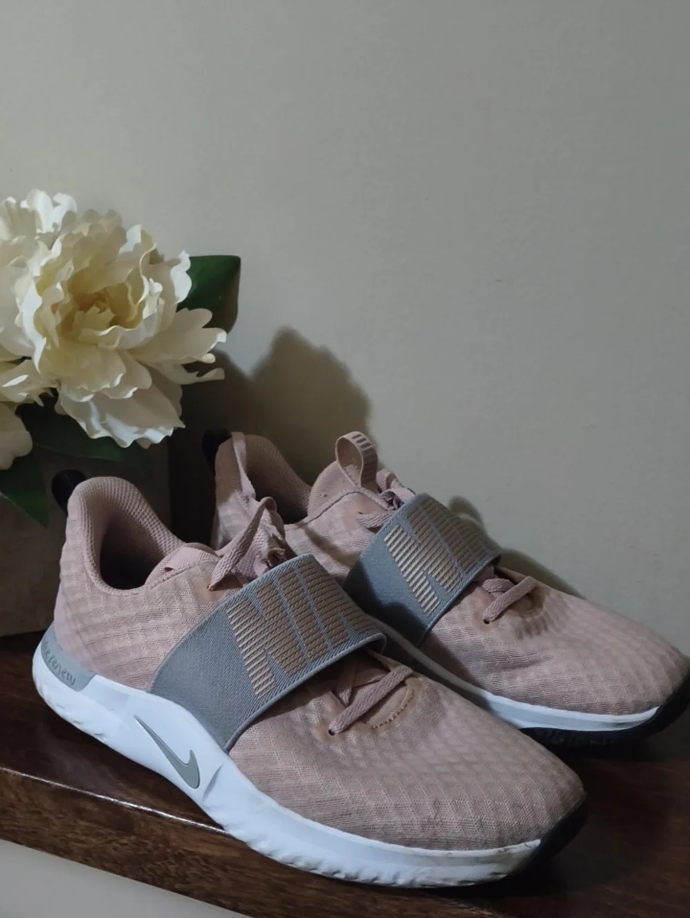 Women's Pink Athletic Sneakers with Supportive Strap